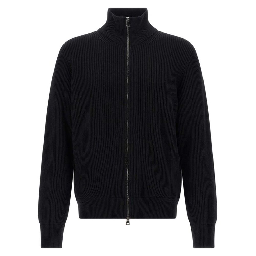Roberto Collina Men Ribbed Cardigan